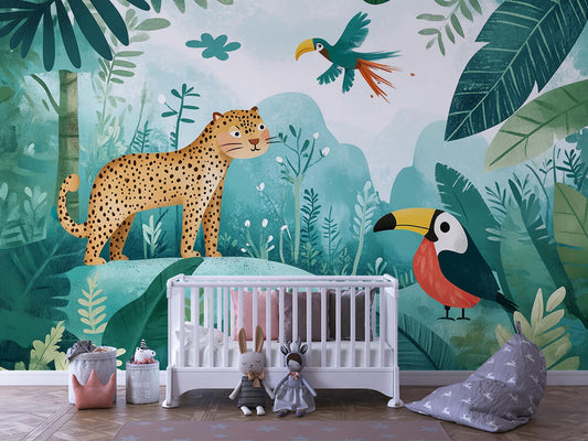 Enchanted Jungle – Kids Wallpaper