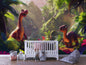 Dino Park – Playful Peel & Stick Mural with Cute Dinosaurs